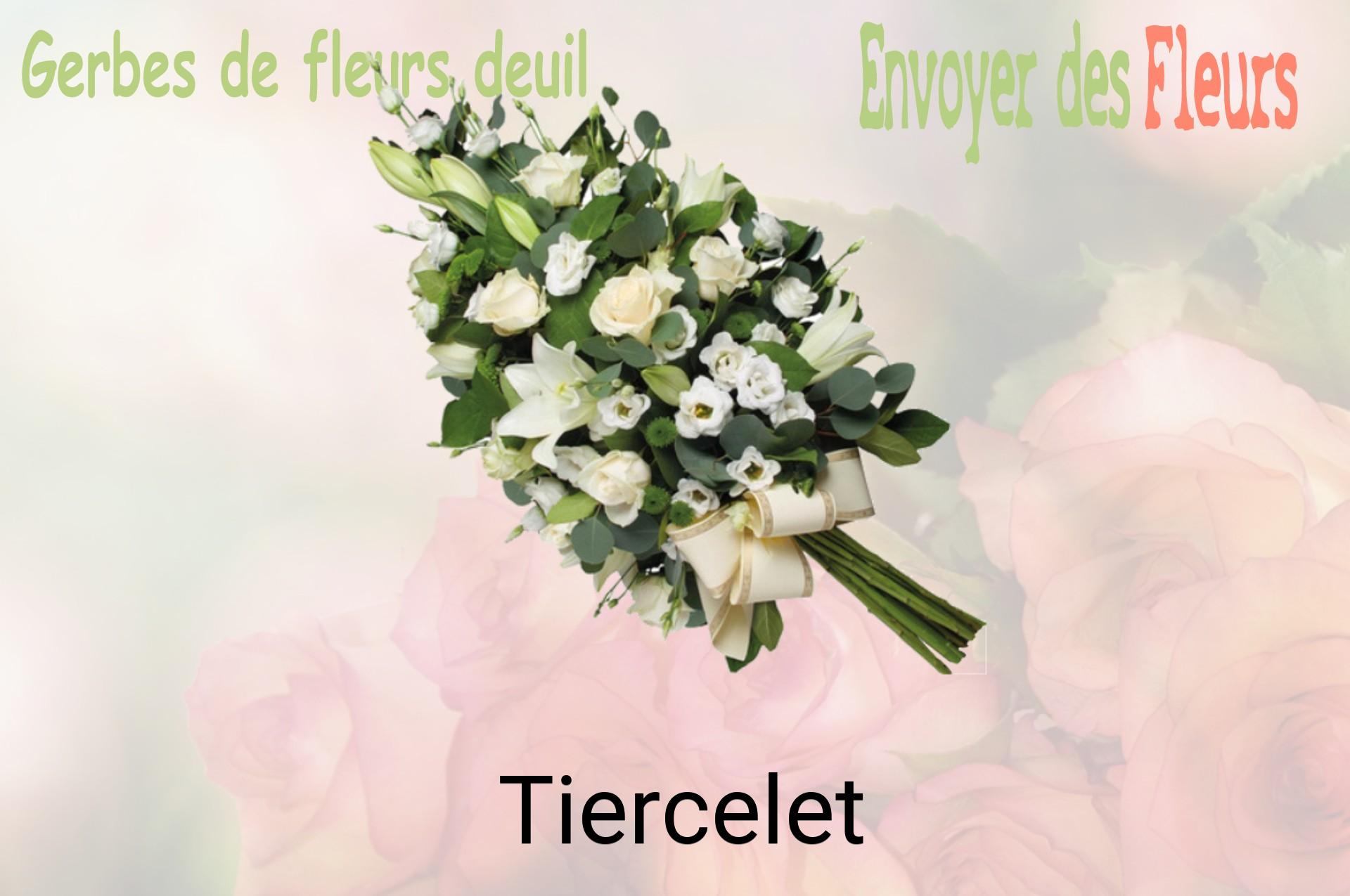 Gerbe de fleurs de deuil livrée à Tiercelet